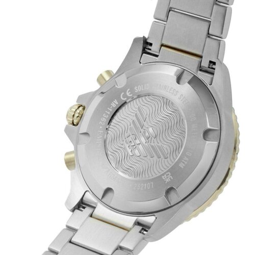 Emporio Armani Diver Mens Multicolour Watch AR11362 - Silver & Gold Stainless Steel - One Size