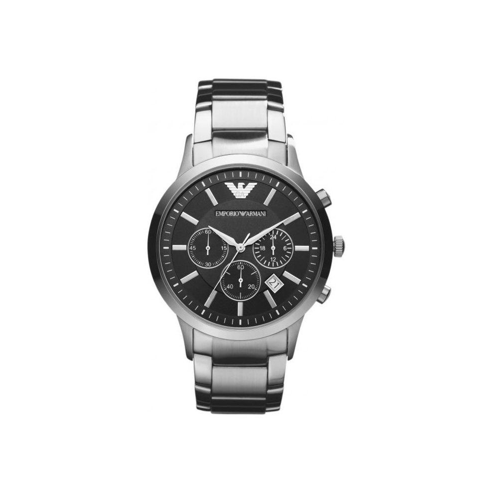 Emporio Armani Wrist Watch Silver Steel Man