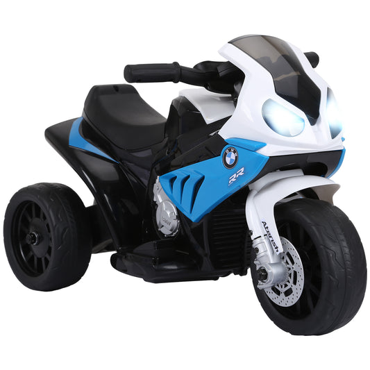 6V BMW S1000RR Licensed Kids Electric Motorbike with Headlight, Music, Blue