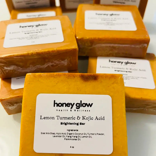 Lemon Turmeric & Kojic Acid Brighetning Soap, Dark Spot Remover, Kojic Acid Soap