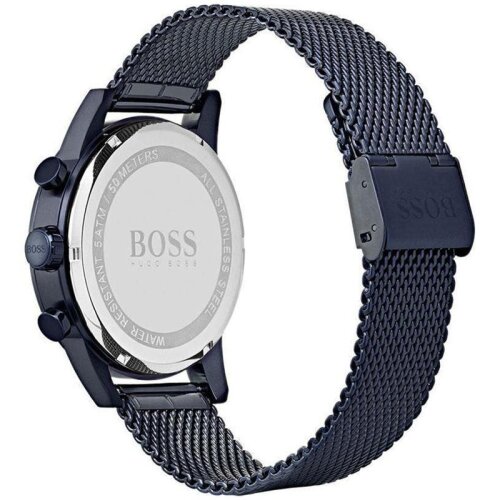 Hugo Boss Blue Stainless Steel Watch Men's Wrist Watch HB1513538