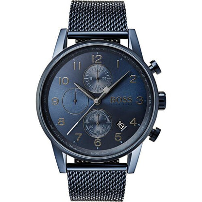 Hugo Boss Blue Stainless Steel Watch Men's Wrist Watch HB1513538