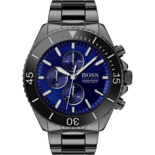 Hugo Boss Ocean Edition Mens Wrist Watch Blue & Black HB1513743