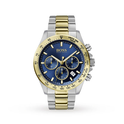 Hugo Boss Men's Hero Sport Lux Watch Blue & Yellow Gold HB1513767