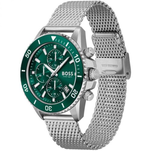 Hugo Boss Admiral Chronograph Green Dial Men's Wrist Watch 1513905