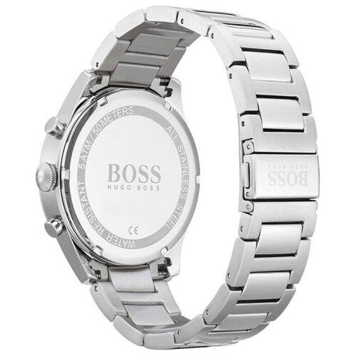 Hugo Boss Analogue Quartz Mens Wrist Watch Black & Silver HB1513712