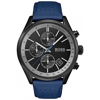 Hugo Boss Grand Prix Chronograph Wrist Watch Black & Blue HB1513563