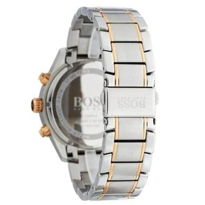 Hugo Boss Men's Grand Prix Wrist Watch Gold & Silver Tone HB 1513473