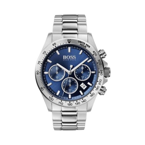 Hugo Boss Men's Hero Sport Lux Wrist Watch Blue & Silver HB1513755