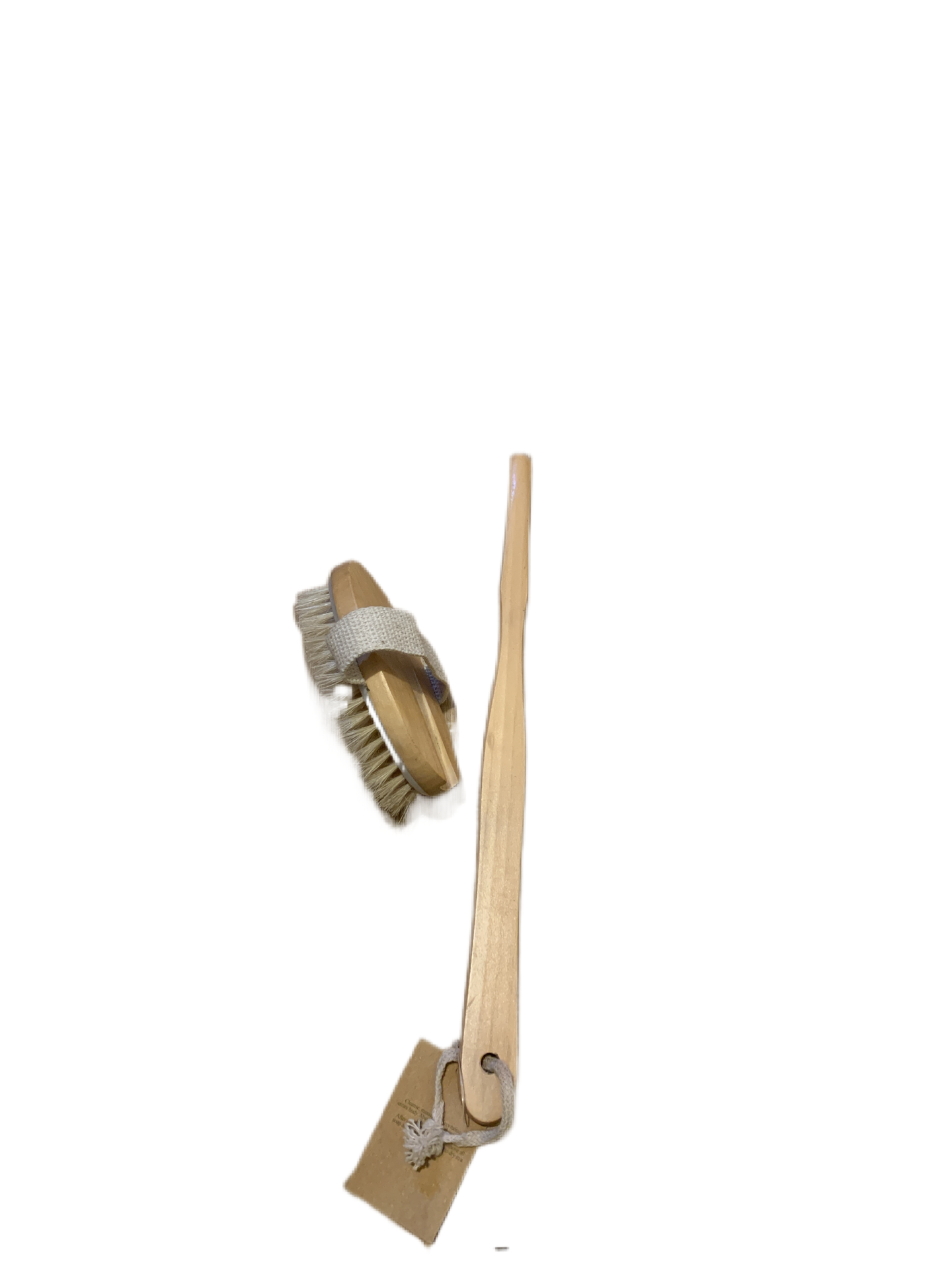 Long Handled Wooden Bristle Bathroom Body Scrubbing Brush