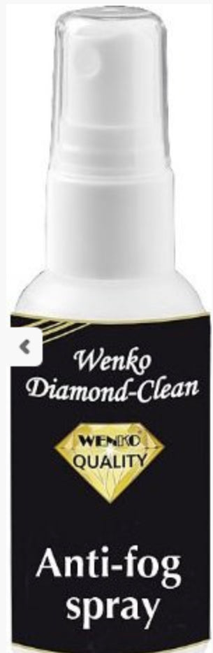 Wenko Diamond Clean Anti Fog Screen Glasses Glass Spray Cleaner And Cloth Wipe