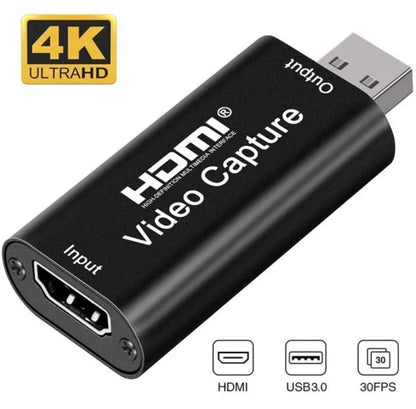 Video Capture Card HDMI To USB 3.0 Audio Video Capture Recording Cards 1080p / 4k Record Grabber 60fps Content Live Broadcasting Video Conference