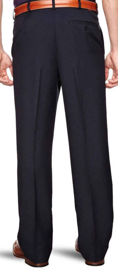 Farah Flexi Waist Trousers In Navy 32 Waist 31 Leg