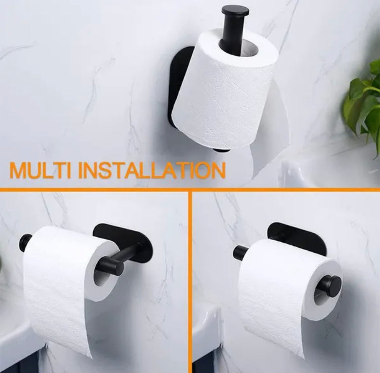 Bathroom Kitchen Toilet Paper Tissue Roll Holder Wall Mount Dispenser Organiser