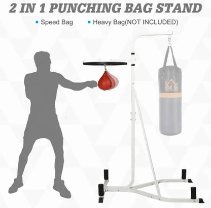 Free-Standing Speed Bag Boxing Trainer Platform Punch Bag Fitness Station Stand