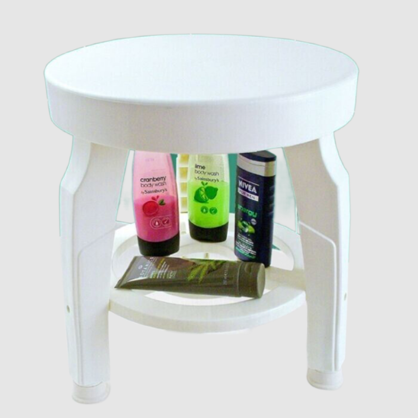 Bath Shower Swivel Stool Bathroom Chair With Adjustable Non Slip Seat