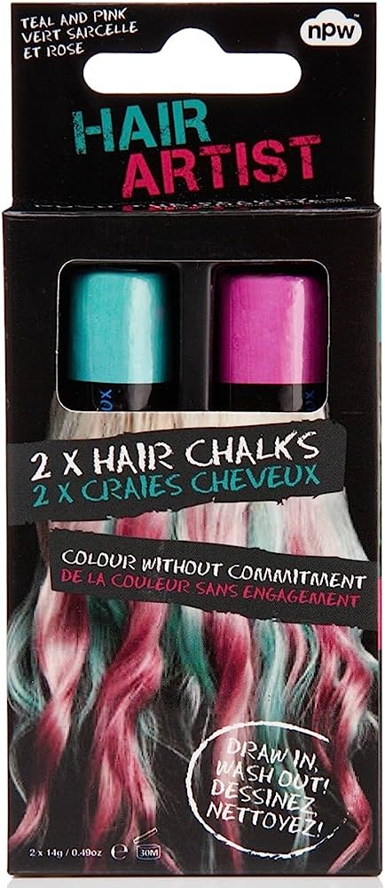 Teal and Pink Hair Colouring Chalks