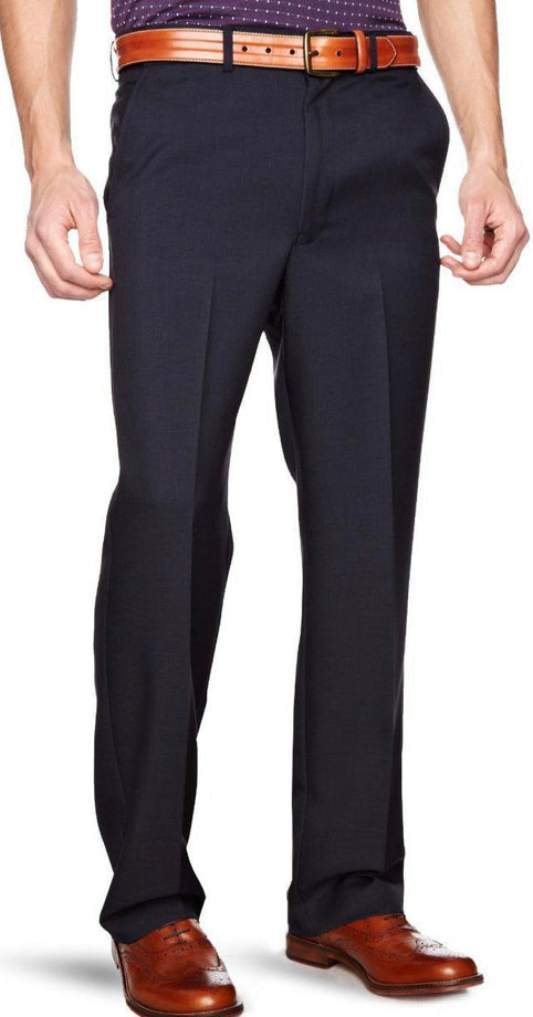 Farah Flexi Waist Trousers In Navy 32 Waist 31 Leg