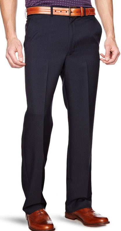 Farah Flexi Waist Trousers In Navy 32 Waist 31 Leg