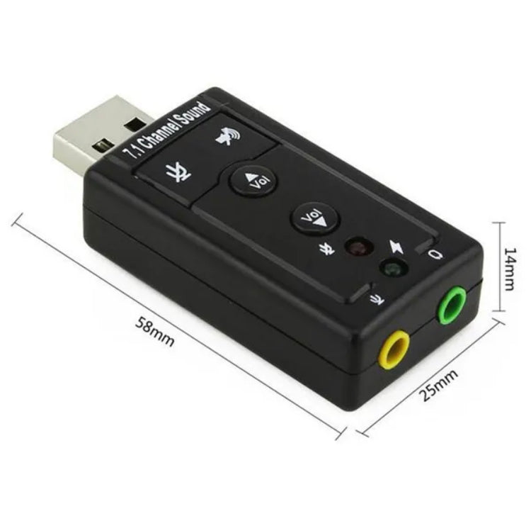 High Quality Mini USB 2.0 Mic Line In / Out Audio Pocket Soundcard Microphone Input 3.5mm Jack Converter Adapter For Notebook / Laptop / Mac / Linux