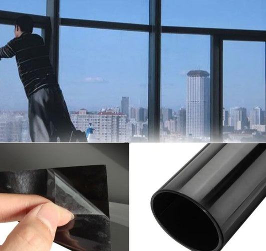 Window Screen Tint Film Tinting Privacy Roll Kit VLT Black UV-Proof Scratch Resistant For Autos Cars Headlights Windows Rear Lights