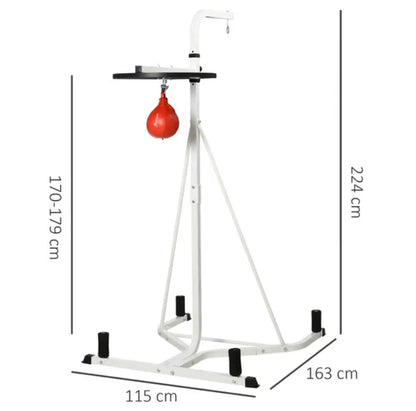 Free-Standing Speed Bag Boxing Trainer Platform Punch Bag Fitness Station Stand