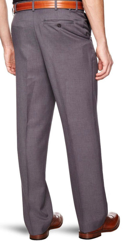 Farah Flexi Waist Trousers In Grey 32 Waist 31 Leg