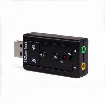 High Quality Mini USB 2.0 Mic Line In / Out Audio Pocket Soundcard Microphone Input 3.5mm Jack Converter Adapter For Notebook / Laptop / Mac / Linux