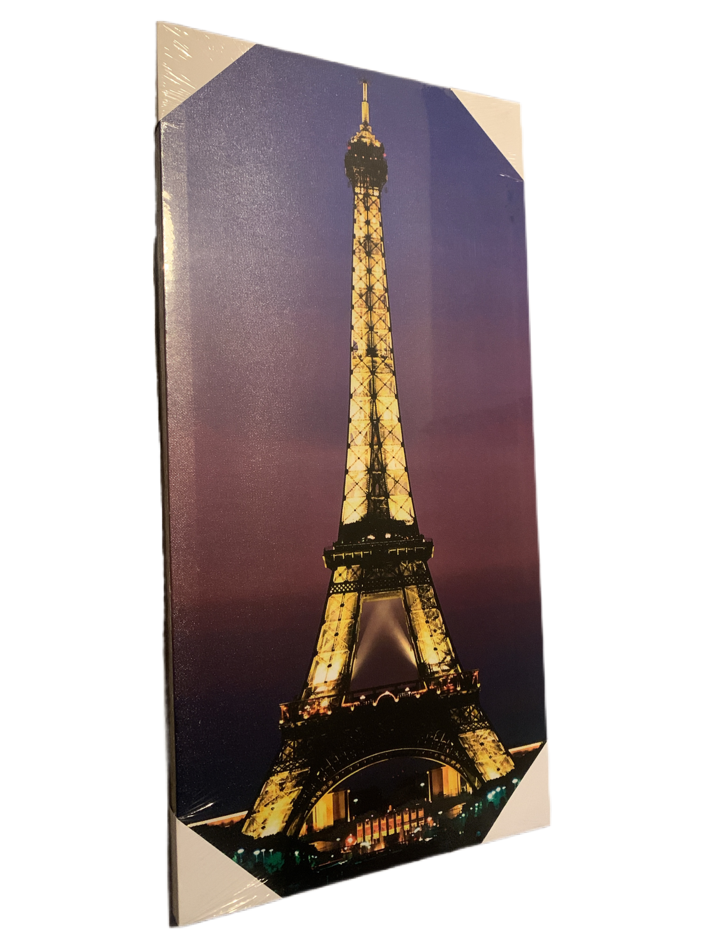 Eiffel Tower Light Up Canvas Print