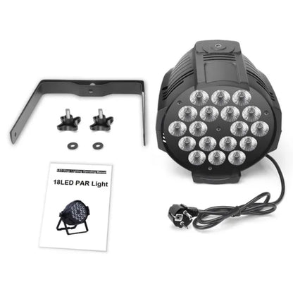 RGBW 4 In 1 Stage Light 18 LED Per CAN DMX512 270W Rave Clubbing Disco Show DJ Party Metal