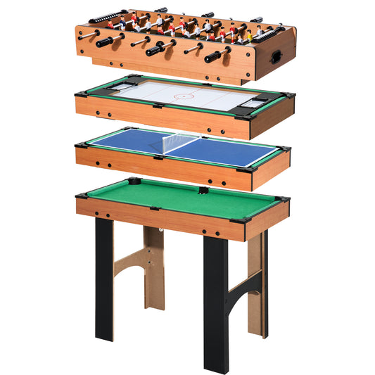 4 in 1 Multi Games Table Hockey Foosball Mini Billiards Pool Table Set 2 Types