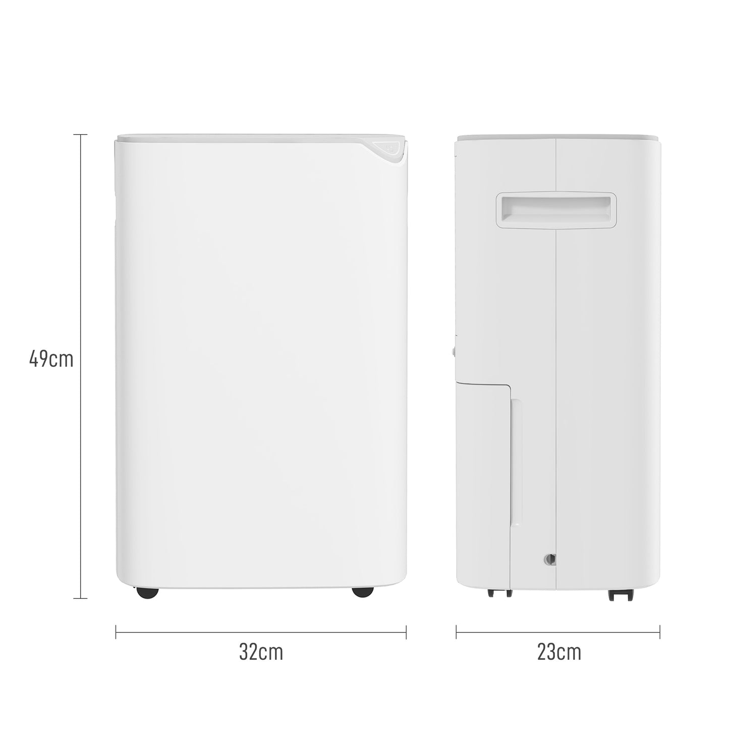 20L/Day Dehumidifier with Continuous Drainage, 2.5L Water Tank, 24H Timer, Digital Humidity Display, Dehumidifier for Home Damp, Condensation