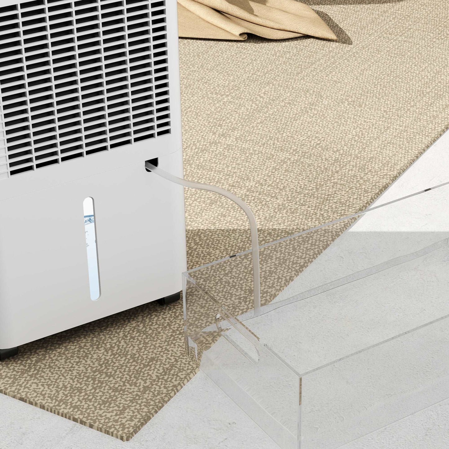 12L/Day Dehumidifier with Continuous Drainage, 2L Water Tank, 24H Timer, Digital Humidity Display, Filter, for Home Damp, Bedroom, Laundry Drying