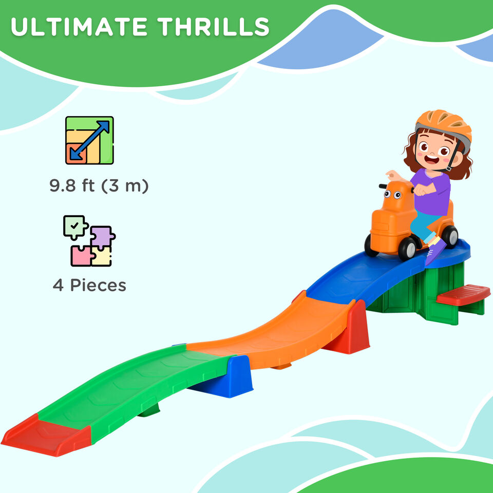 3(m) 4 Pieces Up And Down Kids Rollercoaster, for Ages 2-5 Years