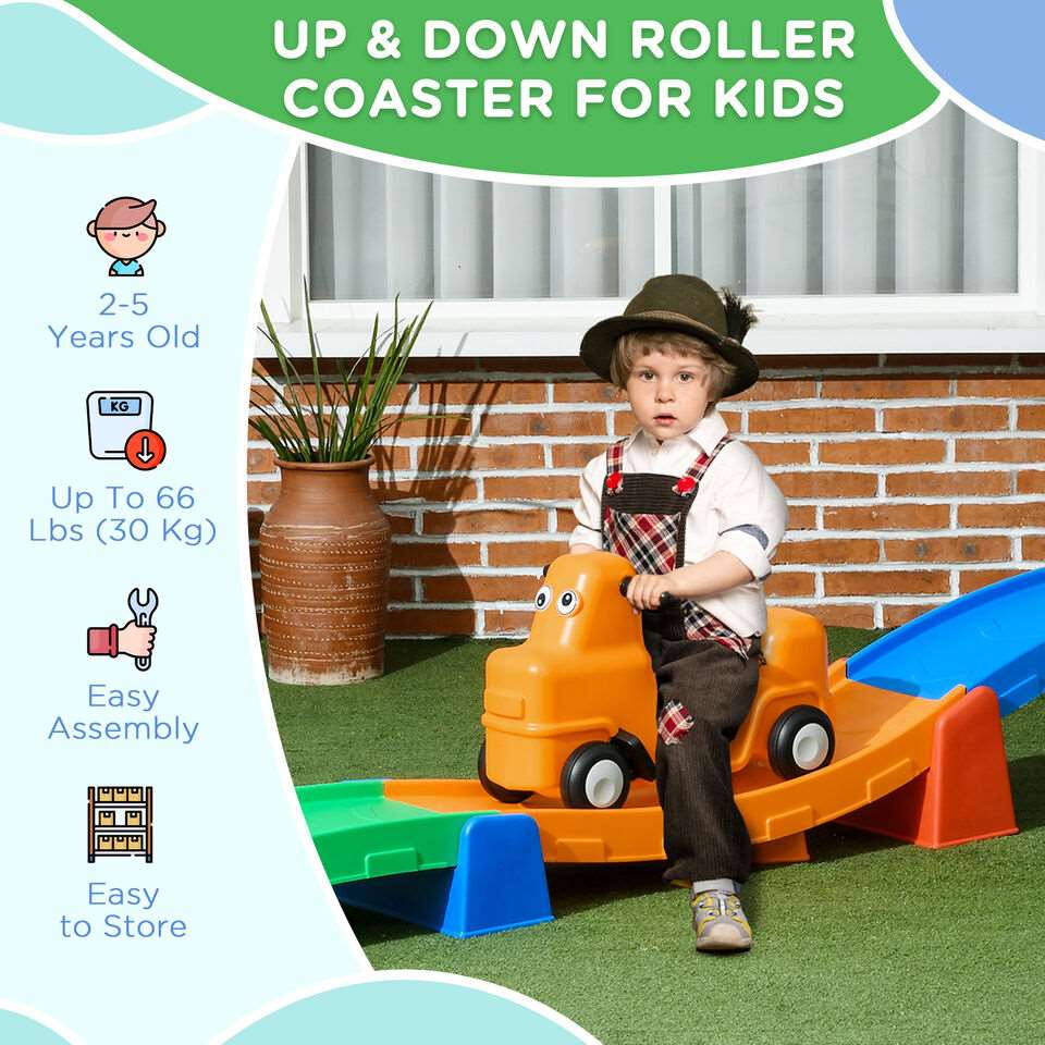 3(m) 4 Pieces Up And Down Kids Rollercoaster, for Ages 2-5 Years