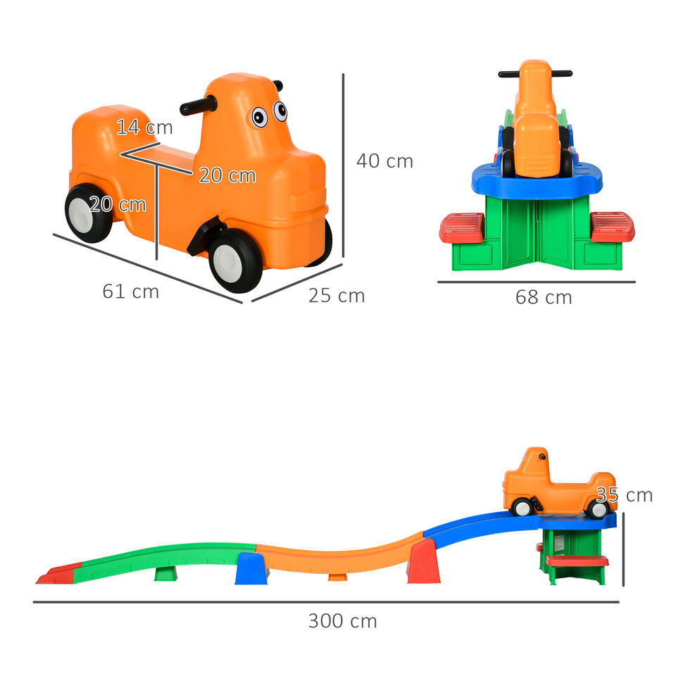 3(m) 4 Pieces Up And Down Kids Rollercoaster, for Ages 2-5 Years