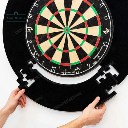 EVA Black 17.75In Dartboard Surround For Dartboards Universal Wall Protection Splicing Dartboard Surround Ring Dart System