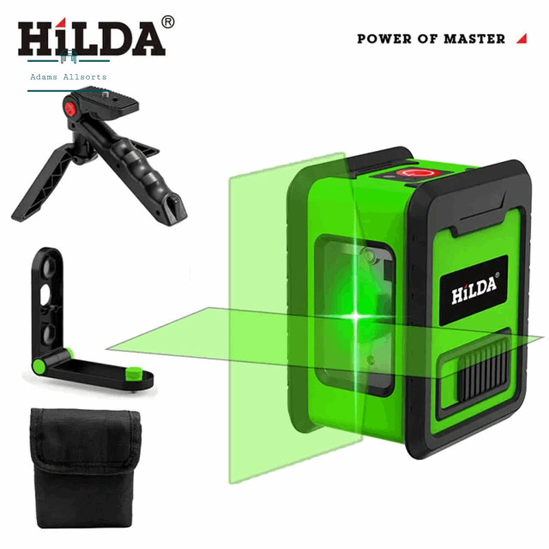 HILDA Laser Level Meter 2-Lines Cross Green Level Laser Horizontal & Vertical Nivel Laser Self-Leveling