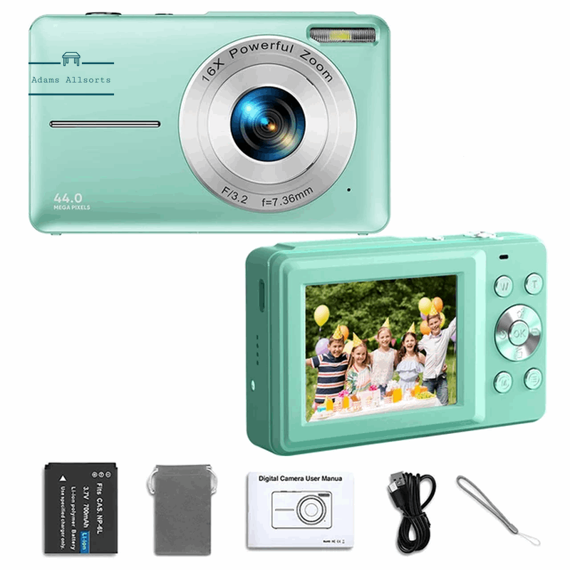 Digital Camera 1080P FHD Compact Camera 44MP Camera 16X Digital Zoom Simple  HD1080P