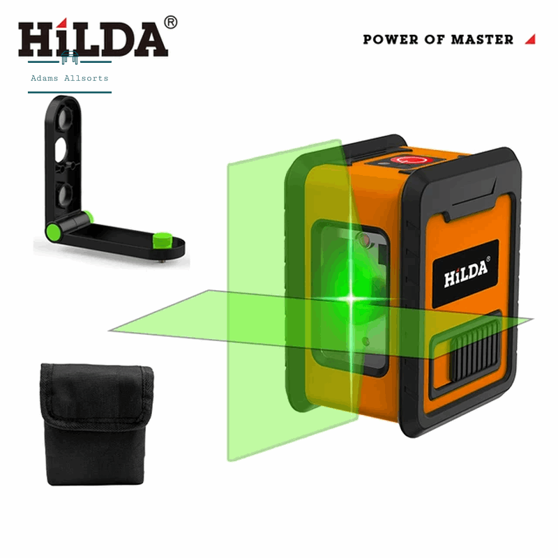 HILDA Laser Level Meter 2-Lines Cross Green Level Laser Horizontal & Vertical Nivel Laser Self-Leveling