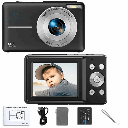 Digital Camera 1080P FHD Compact Camera 44MP Camera 16X Digital Zoom Simple  HD1080P