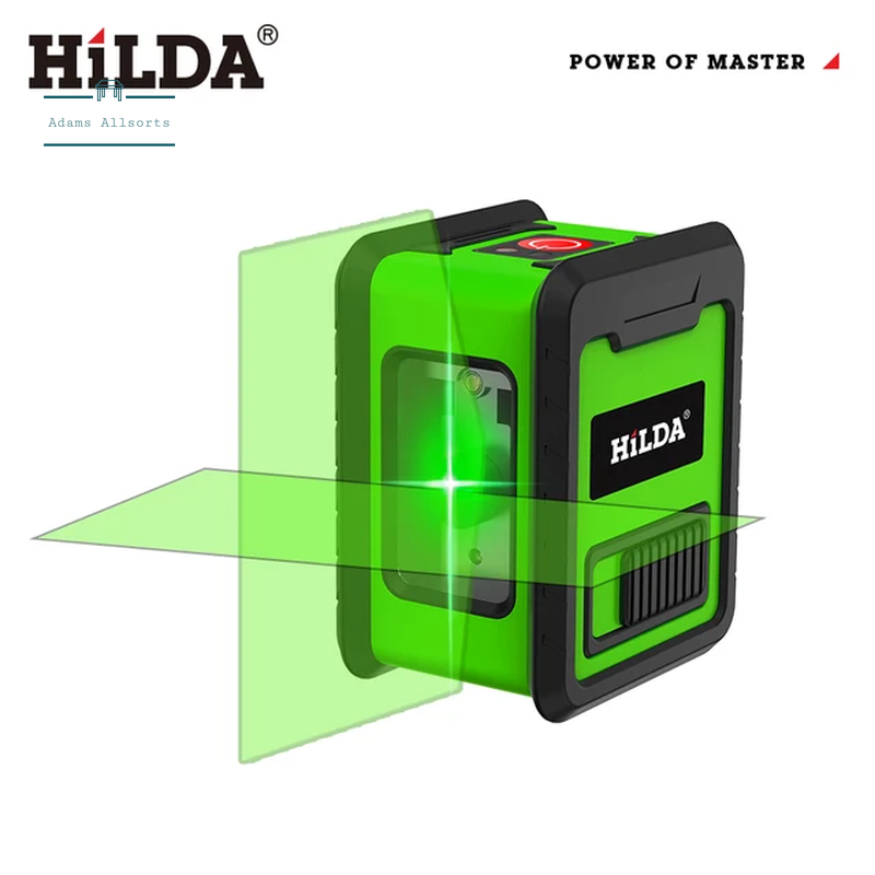 HILDA Laser Level Meter 2-Lines Cross Green Level Laser Horizontal & Vertical Nivel Laser Self-Leveling