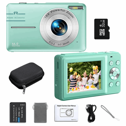 Digital Camera 1080P FHD Compact Camera 44MP Camera 16X Digital Zoom Simple  HD1080P