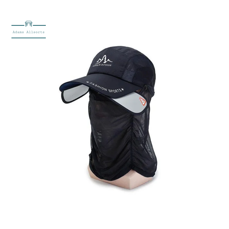 Fishing Sunscreen Hat Summer Face Mask Sunshade Veil Outdoor Folding Quick-Drying Men's and Women's Sun Hats