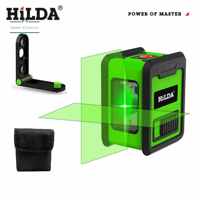 HILDA Laser Level Meter 2-Lines Cross Green Level Laser Horizontal & Vertical Nivel Laser Self-Leveling