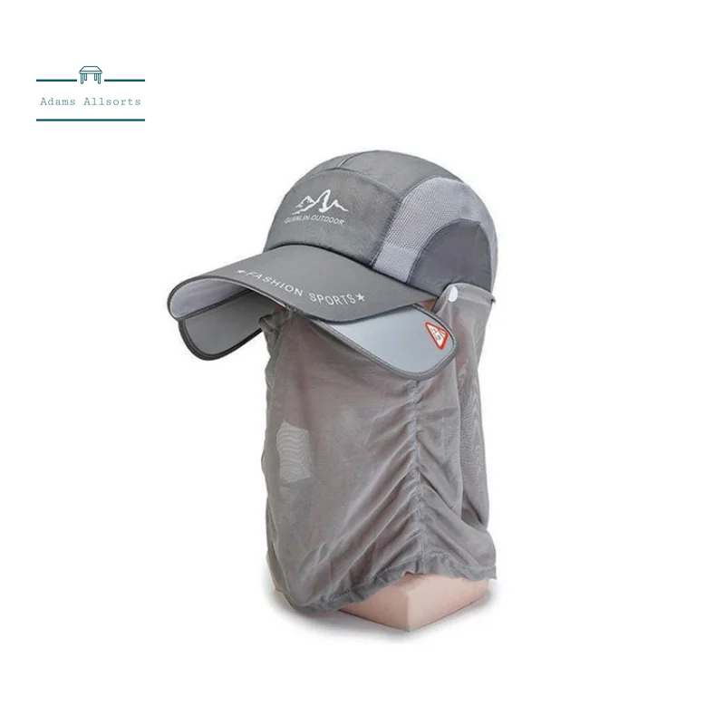 Fishing Sunscreen Hat Summer Face Mask Sunshade Veil Outdoor Folding Quick-Drying Men's and Women's Sun Hats