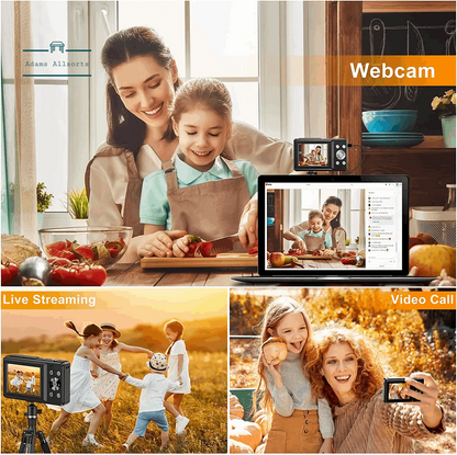 Digital Camera 1080P FHD Compact Camera 44MP Camera 16X Digital Zoom Simple  HD1080P