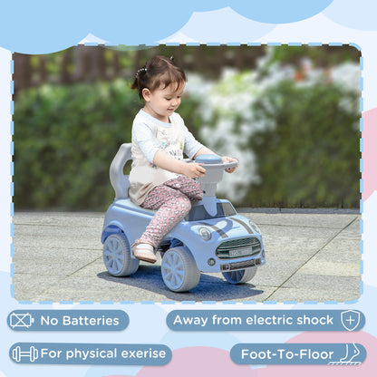 AIYAPLAY Foot To Floor Ride On Car Sliding Car w/ Air Horn, Anti-Over-Backwards, 18 to 36 Months