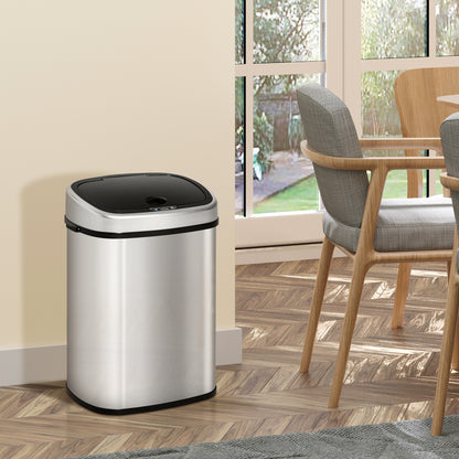 Stainless Steel Sensor Dustbin Automatic Touchless Rubbish Garbage Waste Bin 48L