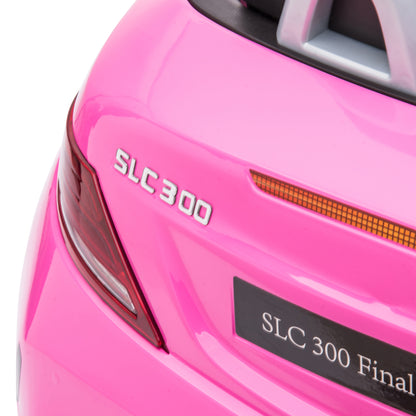 AIYAPLAY Mercedes Benz SLC 300 Licensed 12V Kids Electric Ride On Car With Parental Remote For 3-6 Years Pink